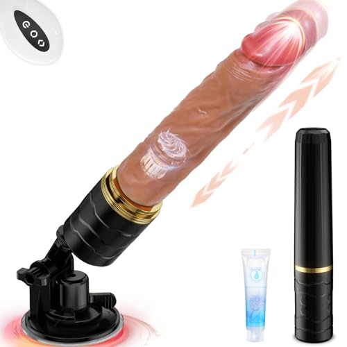 Sex Machine Thrusting Dildo Vibrator - Realistic Dildos for Women Sex Toys Men Anal Toys, Adult Toys Anal Dildo Machine Sex Toy with Sucker, Remote Control 7 Thrusting &Vibration Modes