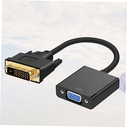 Veemoon 3 Pecas conversor dvi macho para vga fêmea tv cabo dvi para vga adaptador dvi macho para fêm