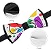 SVEFDOC Men's Paint Splatter Colorful Self-Tie Bow Tie for Party, Christmas, Dinners, Fashion Creative Bow Ties