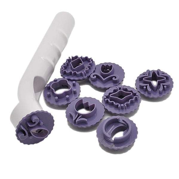 AntDau71® UDG22 Set of 8 Interchangeable Stamps for Sugar Paste Fondant and Biscuits - Image 2