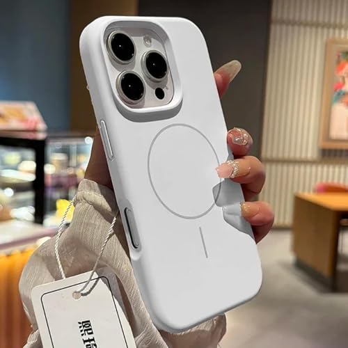 Coque silicone iPhone 16 Pro Max blanche protectrice pour le quotidien et les trajets