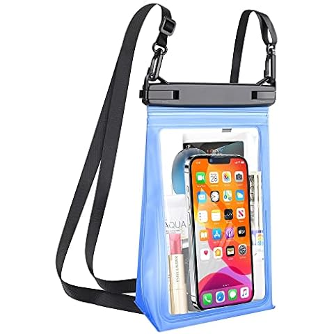 TDLIRH Large Waterproof Phone Pouch, Floating Dry Bag for iPhone 15 14 13 12 11 Pro Max Galaxy S22 S21 Waterproof Bag Sunscreen Glasses Storage Universal Dry Pouch for Swimming Rafting Boating Cover