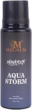 Magnum Maverick Aqua Storm No Gas Deodorant (150ml) – Long-lasting freshness for men with citrus | Marine, Ozonic & Woody Notes | Energizing, Premium Body Spray for All-Day
