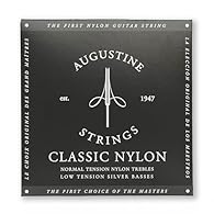 Complete Set: Includes normal tension crystal nylon trebles and low tension silver basses for a comprehensive solution. Low Tension: Enjoy light tension for effortless playability and smooth performance. The Original Nylon Guitar String - Made in New...