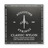 Complete Set: Includes normal tension crystal nylon trebles and low tension silver basses for a comprehensive solution. Low Tension: Enjoy light tension for effortless playability and smooth performance. The Original Nylon Guitar String - Made in New...