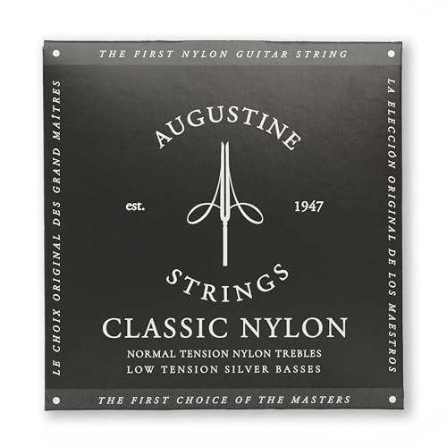 Augustine Strings Classic Black - Low Tension Classical Guitar Strings - The Original Nylon String - 1 Set