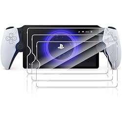 Yanwom Protector de Pantalla para Sony PS5 PlayStation Portal Cristal Templado[3 Unidades], Sin Burbujas, Cristal Blindado Antiarañazos, Dureza 9H, Protector de Pantalla HD