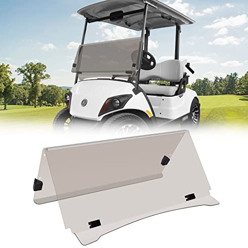 Techinovat Tinted/Smoke Golf Cart Windshield (2007-2016) For Yamaha G29 Drive Folding Down Gas Or Electric Golf Cart #TOP5