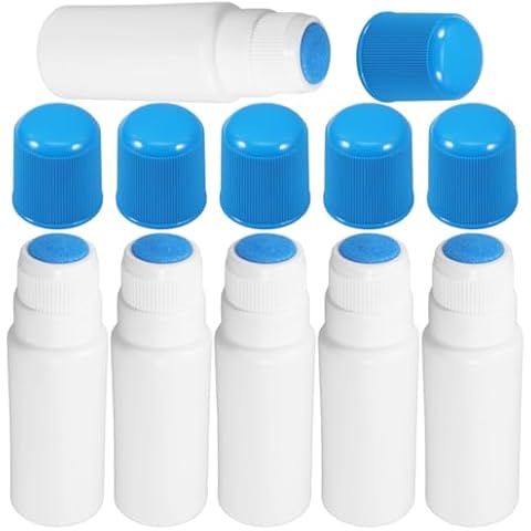 Unomor Sponge Head Wiping Bottle 30Ml - Multi-Functional Plastic Applicator for Liquid Application Ideal for Home Office and School Use Portable Leak-Proof Design Cover