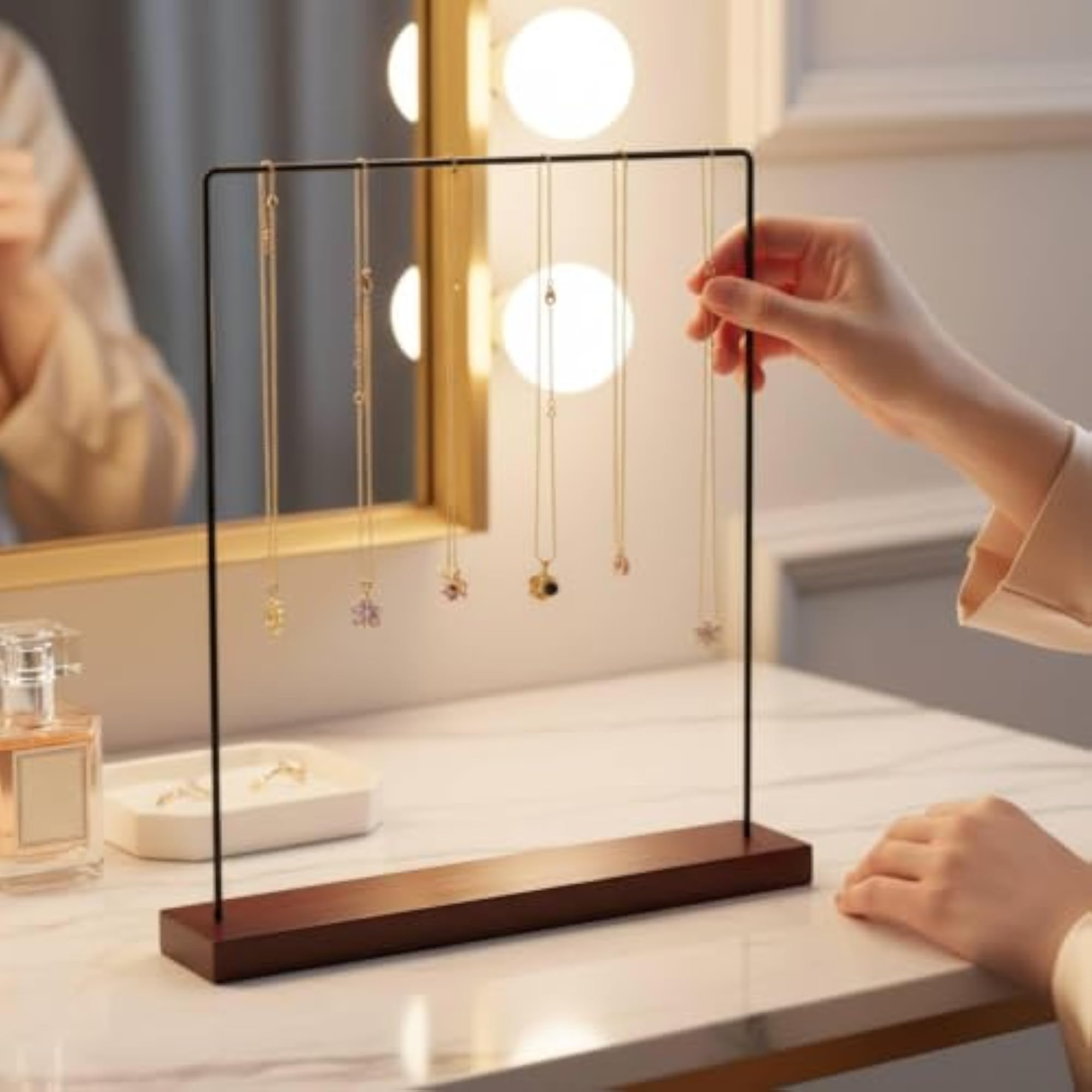 Necklace Display Stand for Space Saving Pendant Organization