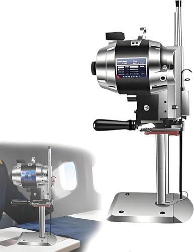 High-Speed Fabric Cutting Machine 1100W - Professional Veal Knife Cutter for Textile, Clothing & Leather Work, 110V/220V, Industrial Use, Efficient Cutting Tool