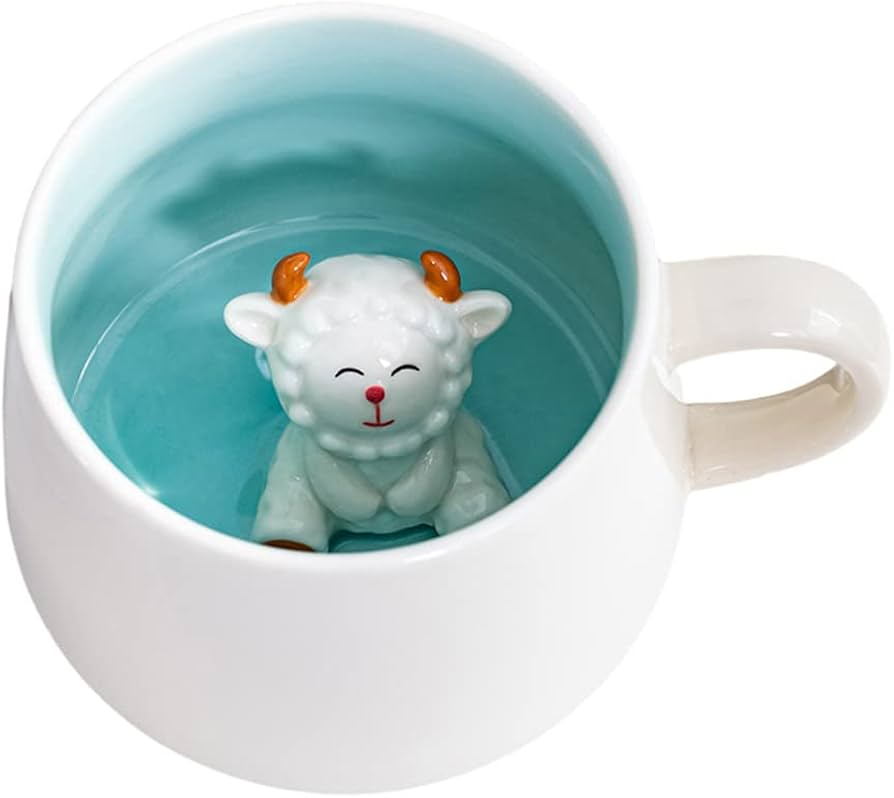 Tasse à café en forme d'animal 3D, 12 oz Figurine de dessin animé amusante faite à la main Tasse à thé au lait, cadeaux d'anniversaire de Noël pour amis enfants filles épouse Tasse à café en forme d'animal 3D, 12 oz Figurine de dessin animé amusante faite à la main Tasse à thé au lait, cadeaux d'anniversaire de Noël pour amis enfants filles épouse
