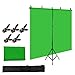 Andoer 5x7ft Solid Color Backdrop Photography Kit with 5x7ft T-Shaped Background Adjustable Stand 5 Spring Clamps