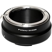 Fotasy Manual Nikkor Pre-AI, Non-AI, AI AIS F Mount Lens to Cannon EOS RF Adapter, Nikkor Lens EOS R Adapter, Compatible with Canon EOS R Mirrorless Camera R RP Ra R3 R5 R5C R6 R6 II R7 R10 R50 R100