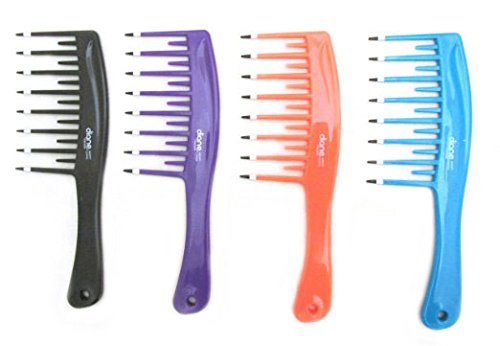 Mebco Handle Picks HP1 - Turquoise 4 pieces, Hair pick, pik, detangler, pocket comb, for all hair length and type, short and long hair, boys and girls, adults and kids, won’t hurt your scalp, pulls the knots out of your hair, personal use, professional, salon, must have,