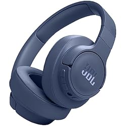 JBL Auriculares Tune 770NC, Auriculares Circumaurales Inalámbricos con Cancelación de Ruido Adaptativa, Bluetooth y 70 horas de batería, azul