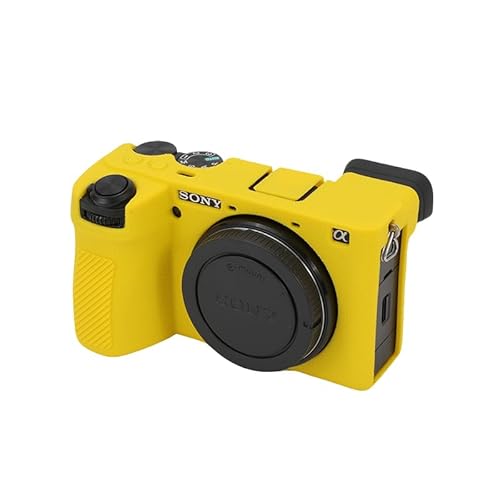 Rieibi Sony �\�j�[ A6700�P�[�X�A�y����~�߂̃V�{�^ ���͂ȃO���b�v�́z�~���[���X���J���� ILCE-6700�Ή��J�����J�o�[ ��p �{�f�B�J�o�[ �V���R���P�[�X�O�r���t�� �o�b�e���[�̌����\ �y�� �g�ѕ֗� �N�b�V������ �L�Y�h�~ ��