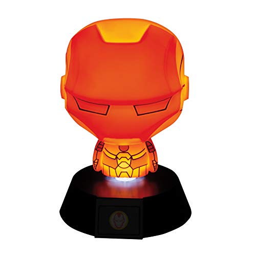 Iron Man Icona Luminosa da Collezione | Ideale per camere da Letto dei Bambini, Ufficio e casa | Pop Culture Gaming Merchandise, Multicolore - Gadget - Immagine 3