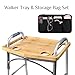 Walker Tray for Folding Walker19*15in, Mobility Table Tray with Cup Holder & Wheelchair Side Bag（14.2 * 17.9in） Fits Most Standard Folding Walkers for Elderly