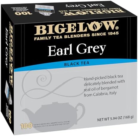 Bigelow Tea Earl Grey Black Tea, 100 Count (Pack of 1)