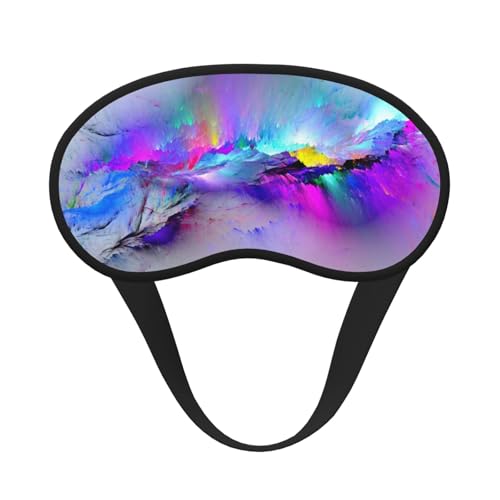 Antifaz para dormir unisex con estampado de auroras boreales, cómodo antifaz para viajes, meditación, sueño, viajes