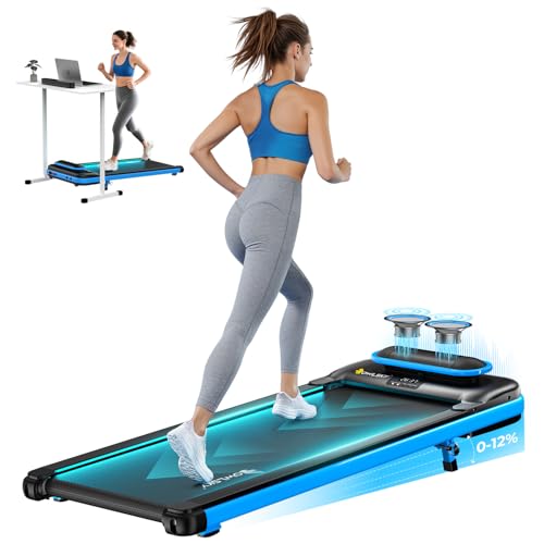 OWLSKY Walking Pad & App, 2 in 1 Under Desk Treadmill for Home & Office, 2.5 HP Quiet Mini Treadmill...