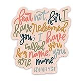 Swaygirls Christian Stickers | Faith Sticker | Waterproof Vinyl Decals About Jesus, God, Religion, Bible Verse | Isaiah 43