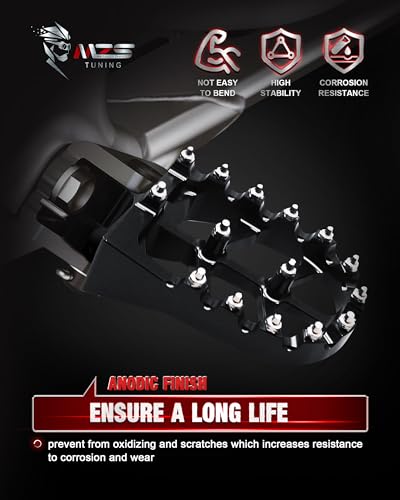 Image of MZS Dirt Bike Foot Pegs for YZ65 YZ125 YZ250 YZ125X YZ250FX YZ450F WR450F