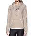 Under Armour Women's Icon Caliber Hoodie, Oatmeal Heather/Maverick Brown, Small