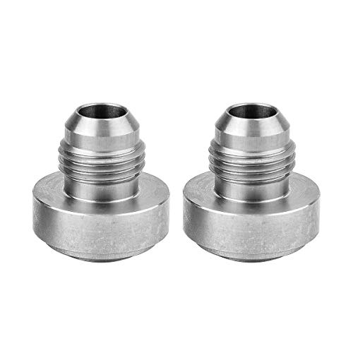 EVIL ENERGY Male 6AN Weld on Bung Fitting Stainless Steel 2Pcs