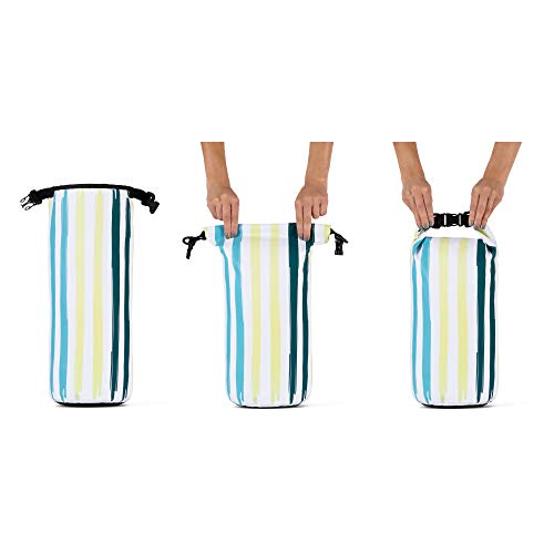 All-American - Waterproof Dry Bag - Military Grade 10L Airtight Dry Sack Includes 2 Padded Backpack Straps - Perfect For Beach, Floating, Rafting, Hiking, Fishing, Swimming, And More #TOP4