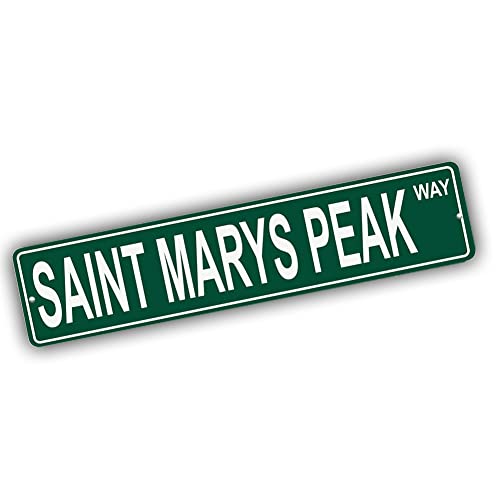 Brotherhood Aluminum Street Sign for Saint Marys Peak - Wyoming Wall Decor