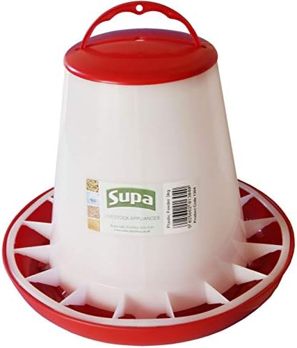 Supa Red & White Poultry Feeder, 1 kg