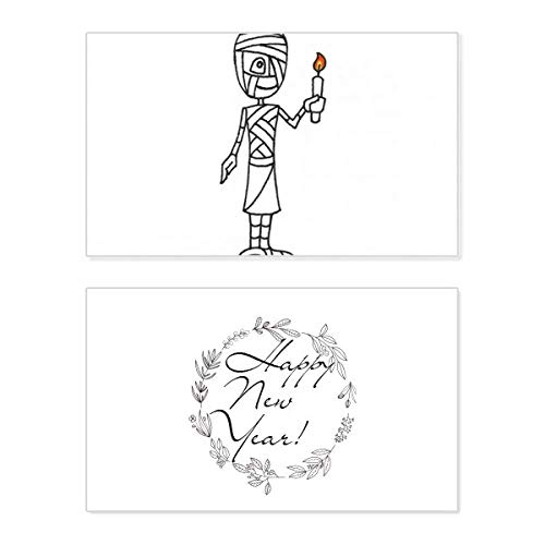 Tarjeta de felicitación de Halloween Mummy para amantes de la mitología
