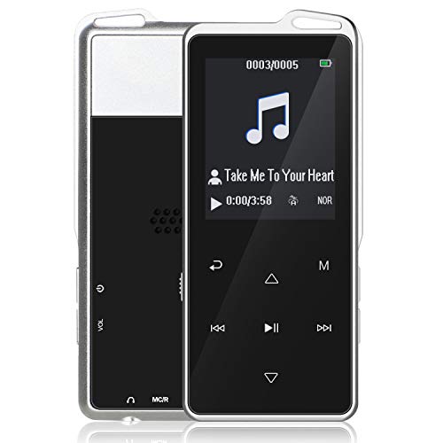 2020 New MP3 16 GB MP3 Player con Radio FM, MP3 Player para Deportes y Carreras, Soporte SD USB TF hasta la tarjeta de 128 GB negro