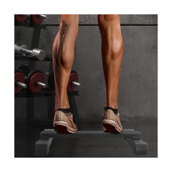 Steel Calf Raise Bar: Standing Calf Raise Machine - Calf Stretching Squat Foot Leg Stretch Block 2 Steel Calf Raise Bar: Standing Calf Raise Machine - Calf Stretching Squat Foot Leg Stretch Block - Image 2