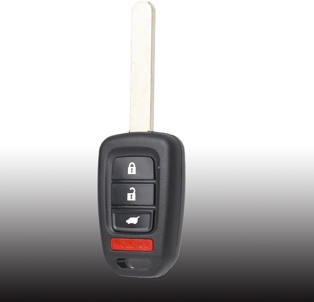 MechanMagic Key Fob Remote Replacement Fits for Honda CRV 2017-2020/Civic (5-DOOR HATCHBACK) 2017-2021 MLBHLIK61TA Keyless Entry Remote Control 4 Button Head Key 35118-TLA-A00 35118-TGG-A00(Pack of 1)