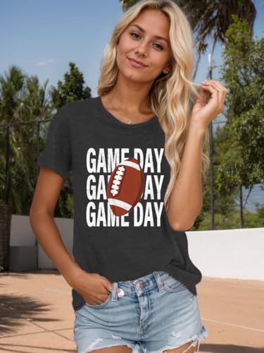 Image of Football Shirts for Women Game Day T Shirts Football Outfits