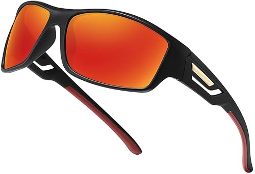 Polarized Sports Sunglasses for Men and Women Unbreakable Frame