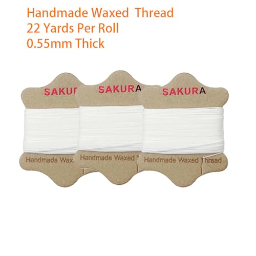 Kit de reparación de tapicería Sakura con hilos encerados y agujas miniatura 2