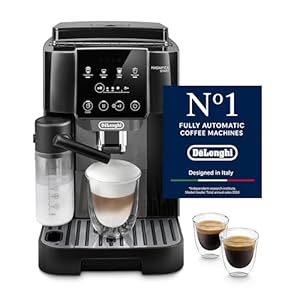 De'Longhi Magnifica Start ECAM222.60.BG Volautomatische koffiemachine, versgemalen bonen, automatische melkopschuimer voor cappuccini, 4 drankjes One Touch, programmeerbare uitschakeling, grijs