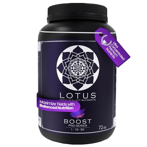 Boost Pro Series Bloom Booster and Yield Enhancer, Boost Any Plant Feeding Recipe for Turbo-Charged Flower Density/Oil Production, Amino Nitrogen Formula for Soil, Hydroponics and Coco Coir - 72 oz