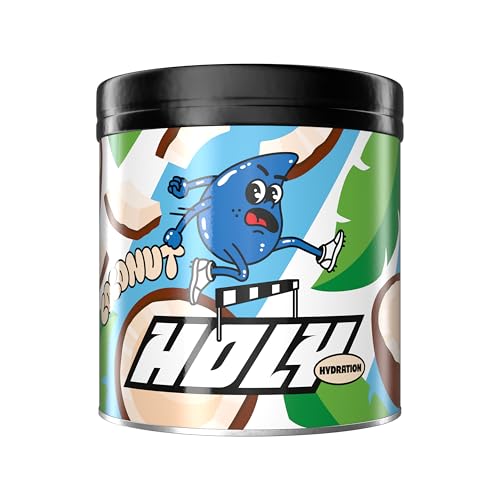 HOLY Hydration Elektrolyte Pulver Coconut Vegan mit 100% natürlichen Fruchtaromen 50 Portionen Hydration Drink mit wertvollen Elektrolyten & Mineralstoffen
