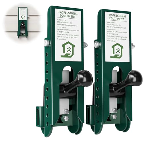 Siding Installation Tools, Adjustable Lap Siding Gauges for 5/16-Inch Fiber Cement Siding – Durable Polycarbonate Siding Installation Tools, 2-Pack (Green)