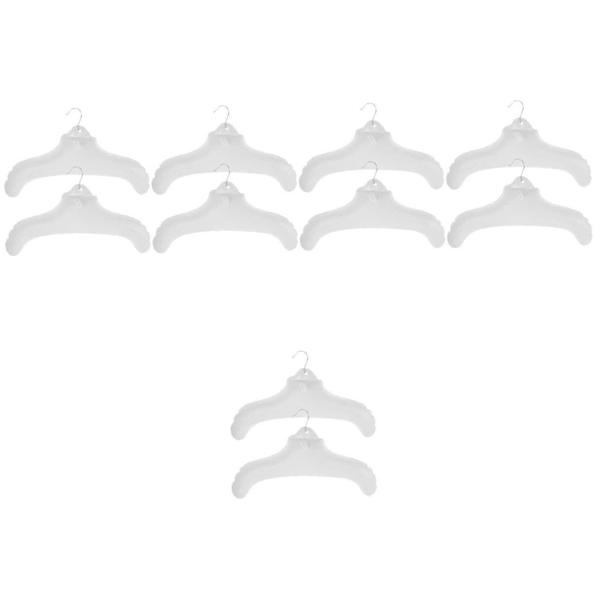 5 Set Grucce Pieghevoli Gonfiabili Da Viaggio in Pvc Per Asciugatura Organizzazione in Valigia Pratiche Leggere Per Abbigliamento Accessori 2 Pezzi * 5
