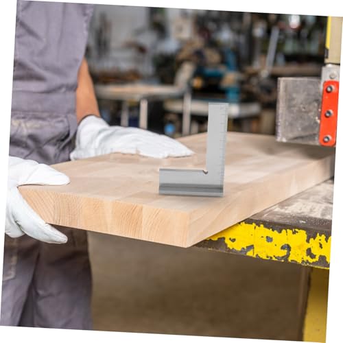 Règle carrée acier double échelle outil de mesure construction