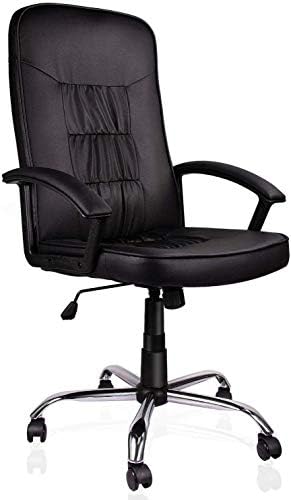 Smugdesk Office High Back Bonded Leather Game Racing Chair, Task Computer Desk Chair with Armrest