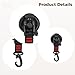 Machify 6 Multipurpose Heavy Duty Suction Cup Tie Downs, Quick Install No Tools Required for Boat, Car, Travel Accessories - Red Strip