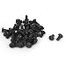 uxcell M5 x 10mm Alloy Steel Hex Socket Button Head Screws Black 50Pcs