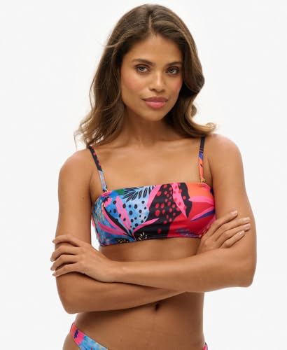 Superdry Para Mujer. W3010398A Top De Bikini Bandeau Tropical Multicolor (M), Beachwear, PoliéSter Reciclado, Sostenible - 3